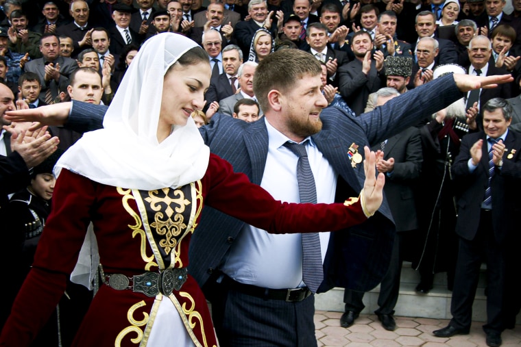 Ramzan Kadyrov dances.