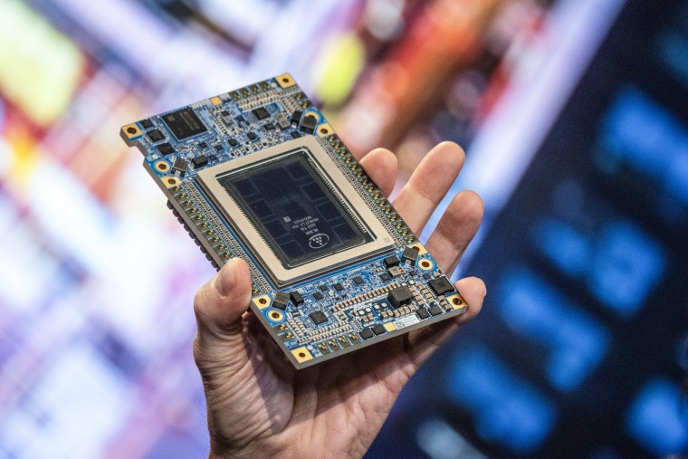 An Intel Gaudi 3 AI accelerator