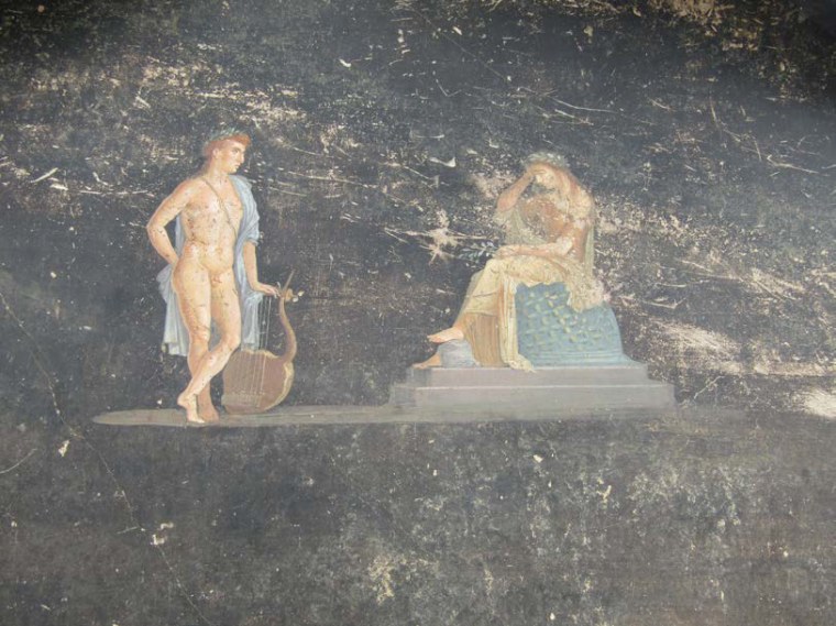 A fresco depicting Apollo and Cassandra.