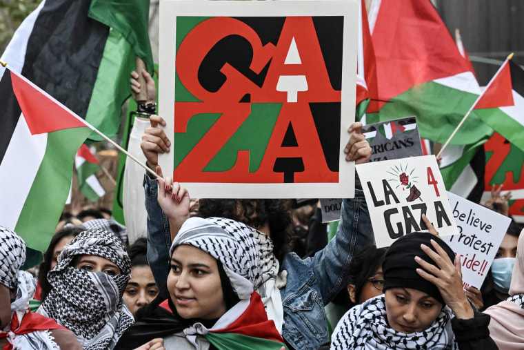Pro-Palestinians gather for demonstration in New York
