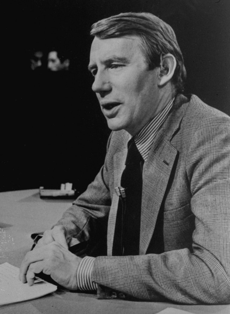 Image: Robert MacNeil, in Feb. 1978, is the executive editor of "The MacNeil/Lehrer Report". 