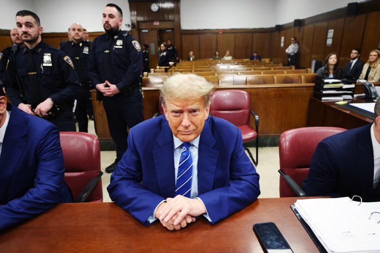 Donald Trump participates in jury selection