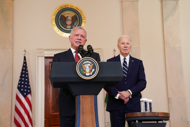 Jordan's King Abdullah meets with U.S. President Biden at the White House in Washington