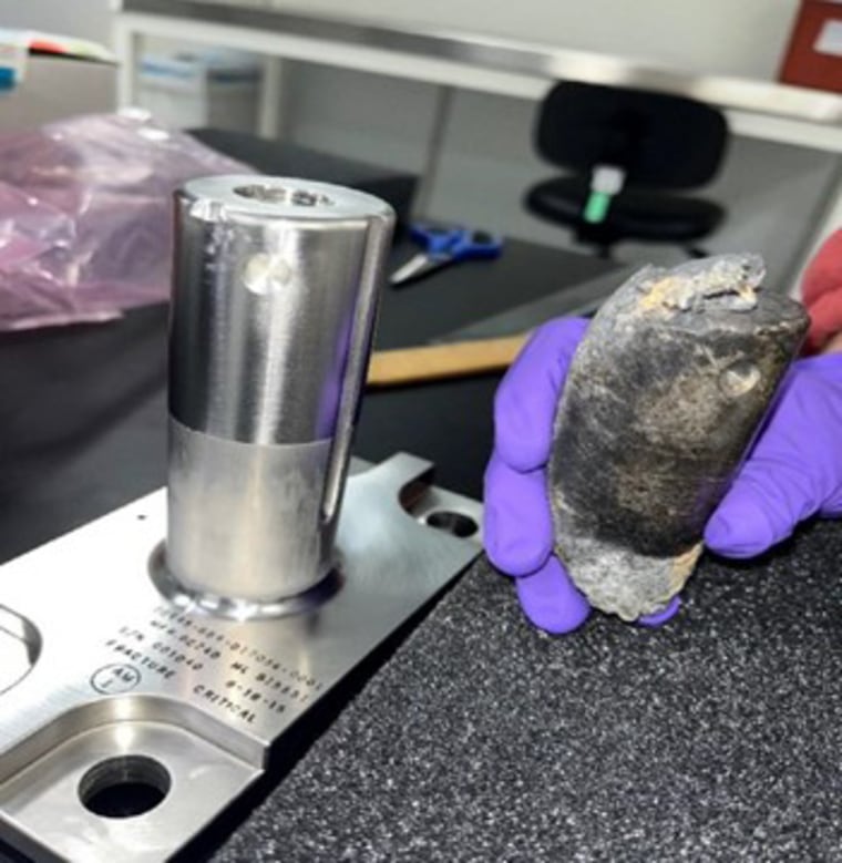 A metal object that had been used to mount International Space Station batteries on a cargo pallet struck a home in Naples, Florida, on March 8.