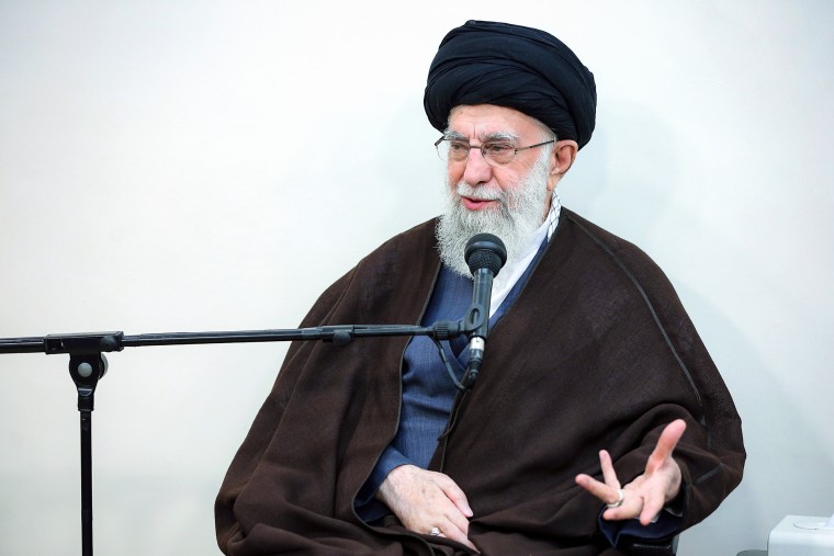 Iranian Supreme Leader Ayatollah Ali Khamenei speaks