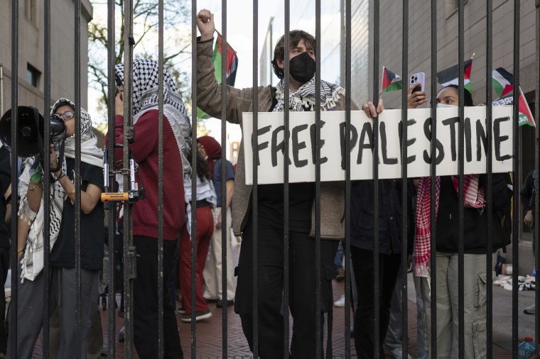 NY: Pro Palestinian Protest at Columbia University.
