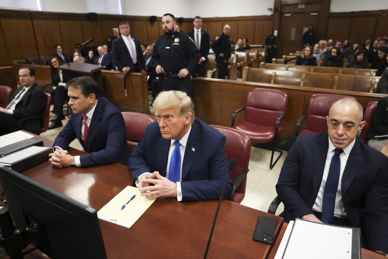 Donald Trump is awaiting trial in Manhattan criminal court 