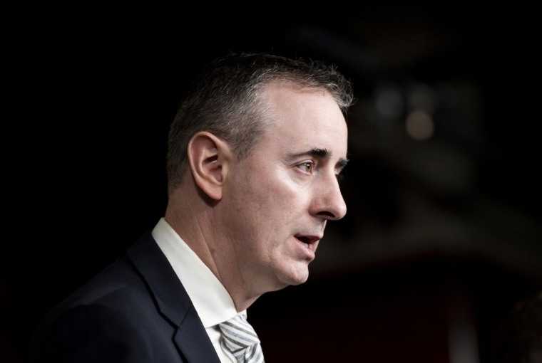 Brian Fitzpatrick during a press conference in the Capitol
