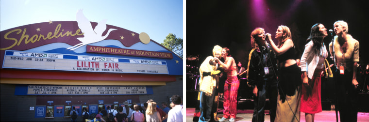 Lilith Fair 1998 with Sarah McLachlan, Indigo Girls, Erykah Badu, Natalie Merchant and others at Shoreline Amphitheater in Mountain View, Calif. 