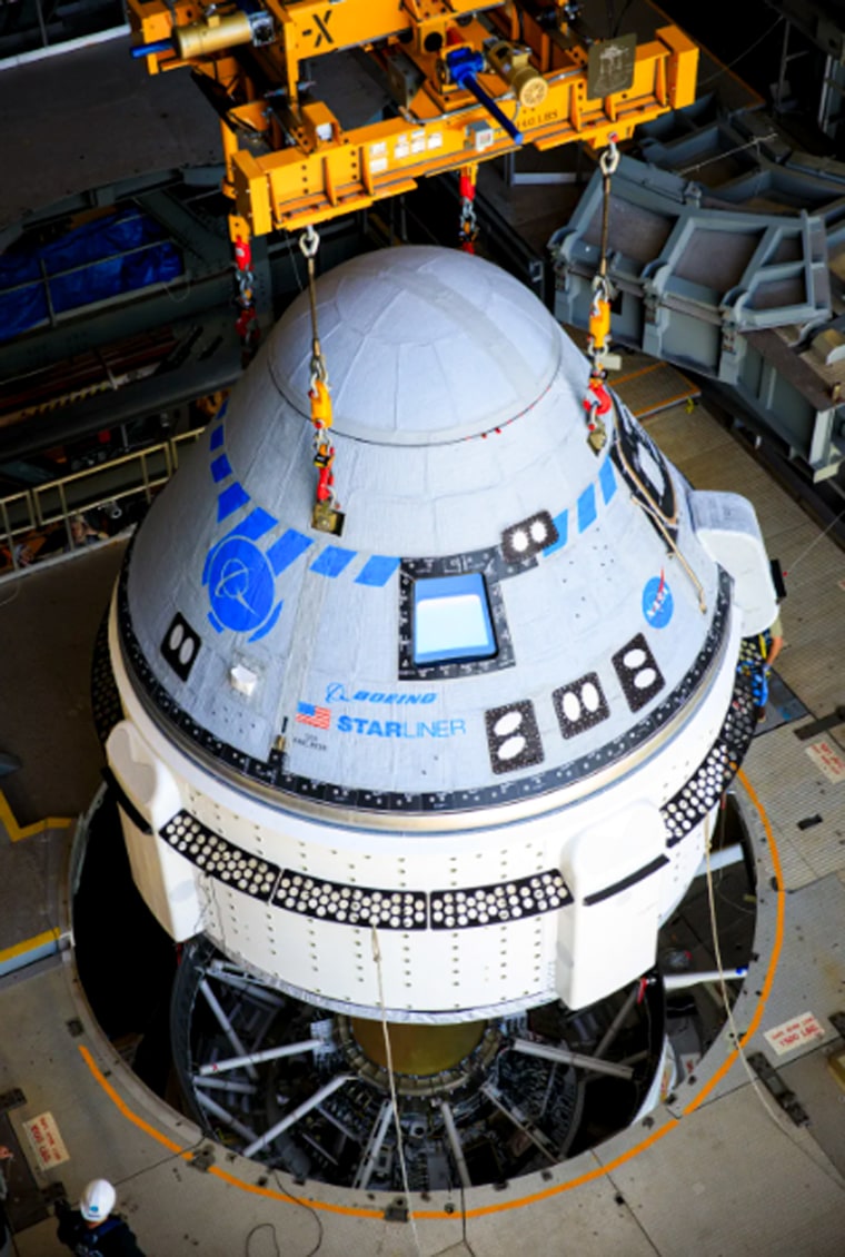 The Boeing CST-100 Starliner spacecraft