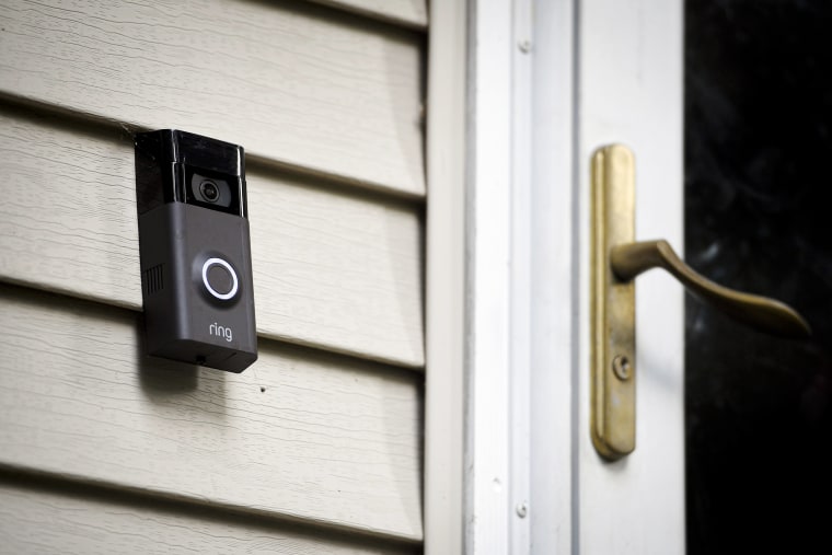 Ring doorbell camera.