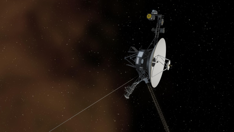 Artist's concept depicts NASA's Voyager 1 spacecraft entering interstellar space.