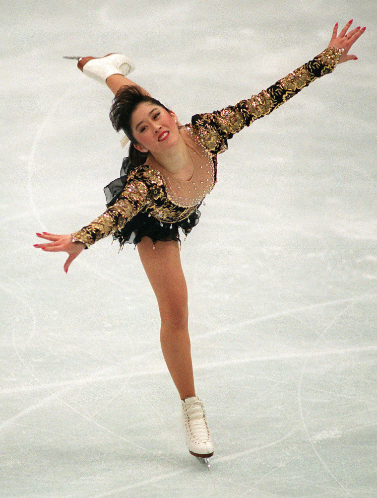 Figure skater Kristi Yamaguchi from the United Sta