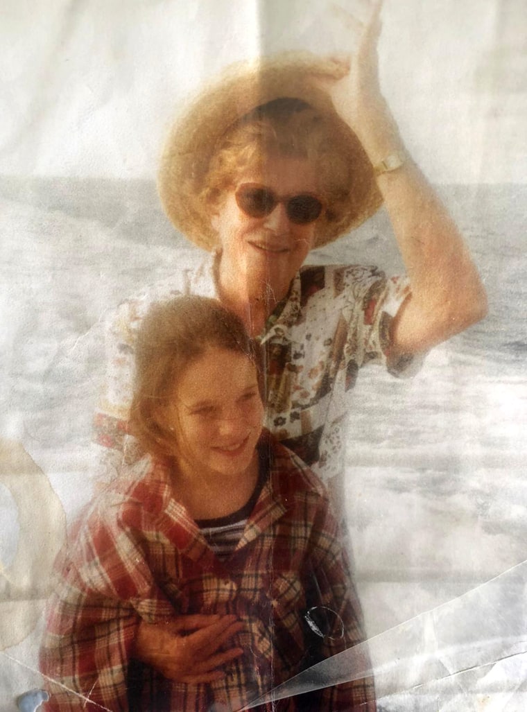 Me as a girl, with my grandmother.