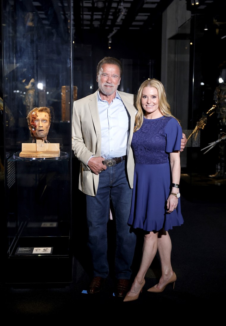 Arnold Schwarzenegger and Heather Milligan