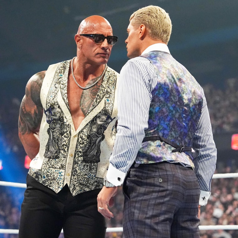 The Rock and Cody Rhodes.
