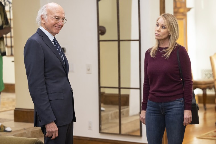 Larry David and Cheryl Hines in "Curb Your Enthusiasm."