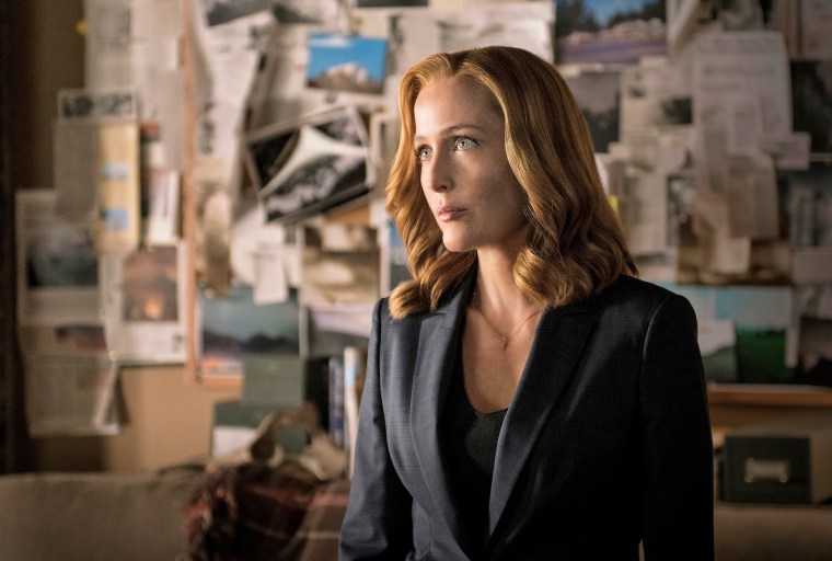 Gillian Anderson in season 10 of "The X-Files."