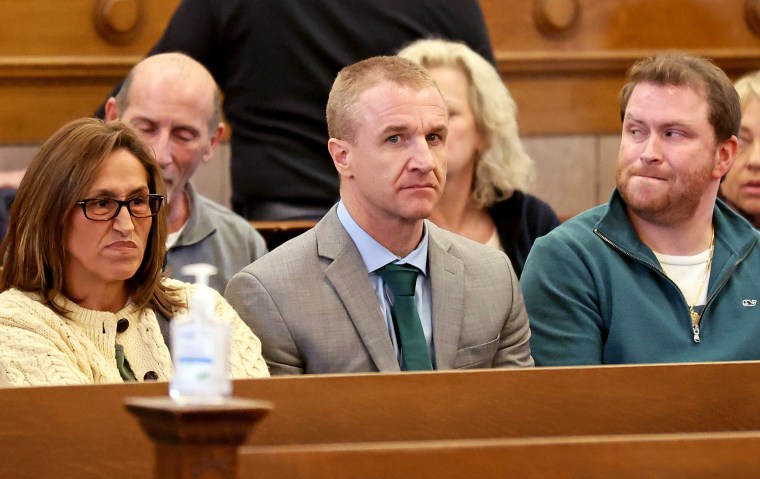 Aidan "Turtleboy" Kearney sits in court during Karen Read's hearing