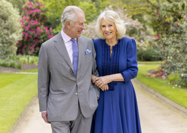 Portrait of King Charles III and Queen Camilla