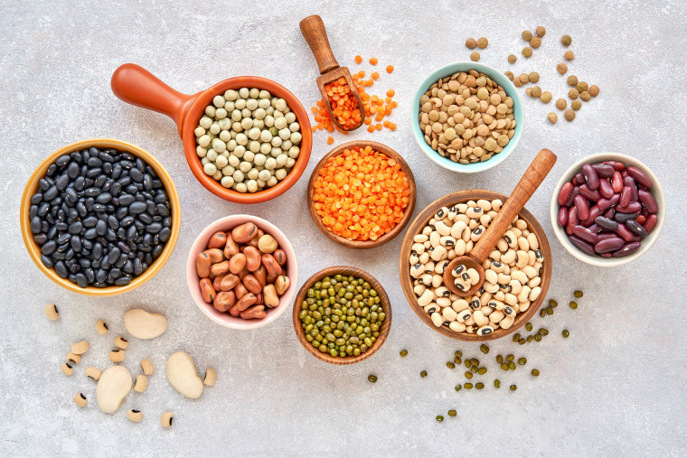 Legumes, lentils and beans 