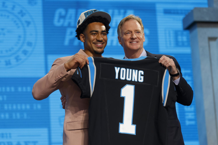 Bryce Young at 2023 NFL draft.