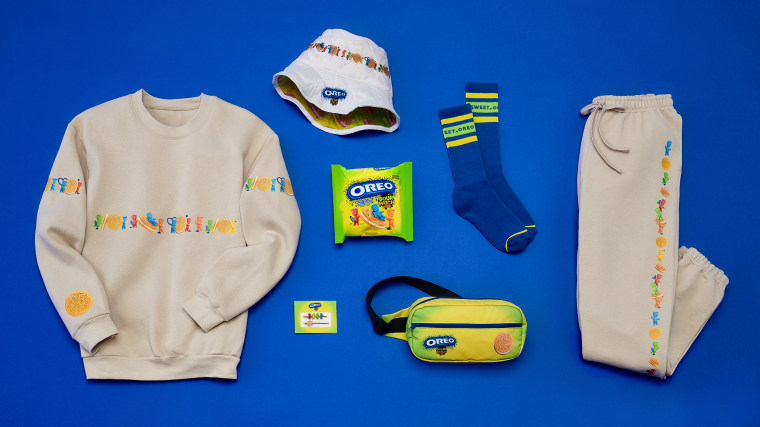 The Oreo and Sour Patch Kids merch line will be available starting May 2.