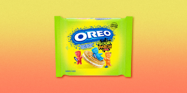 The Oreo Sour Patch Kids cookie will be available in stores starting May 6.