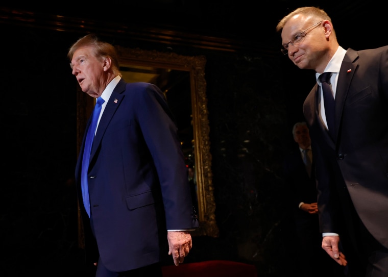 Donald Trump and Andrzej Duda. 