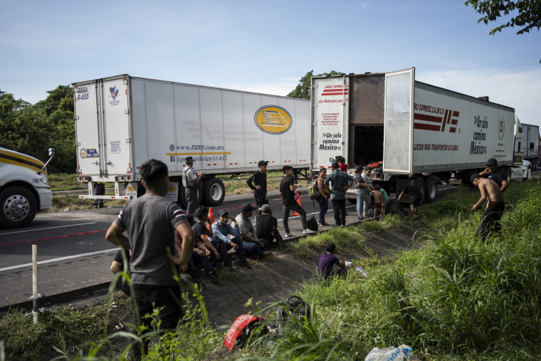 Migrants freed from truck in Mexico