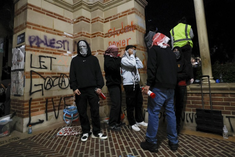 Police deployed a heavy presence on US university campuses on May 1 after forcibly clearing away some weeks-long protests against Israel's war with Hamas. Dozens of police cars patrolled at the University of California, Los Angeles campus in response to violent clashes overnight when counter-protesters attacked an encampment of pro-Palestinian students.