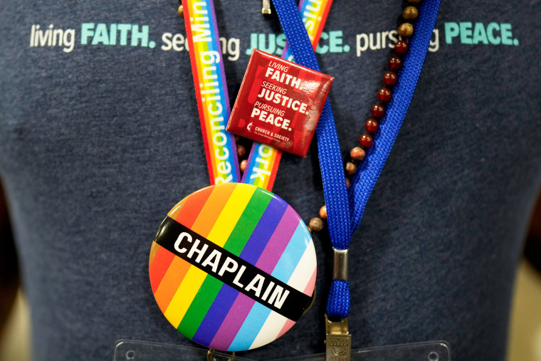chaplain button lgbtq pride colors