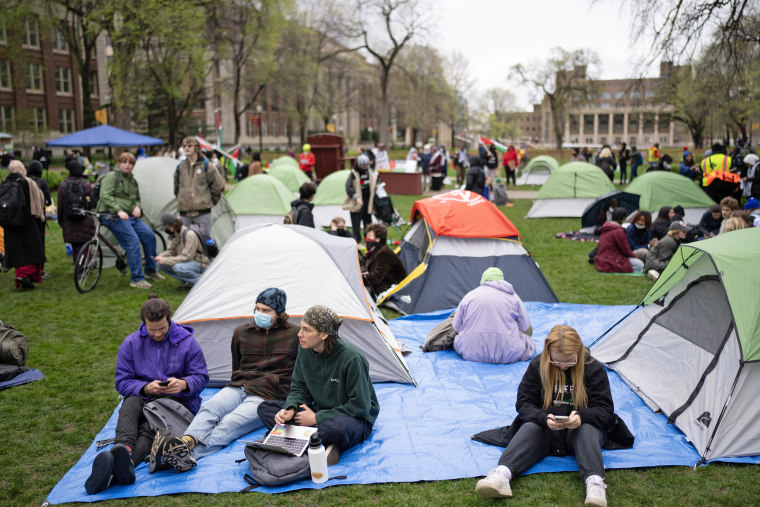 University of Minnesota campus pro-Palestine protest encampment