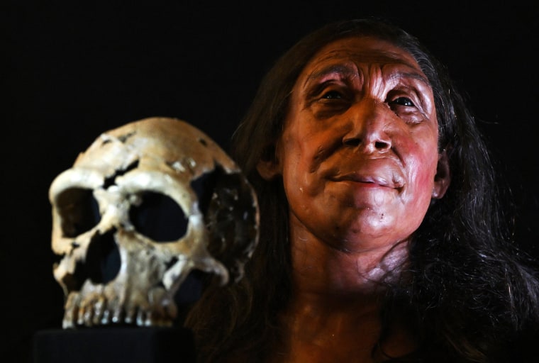 A UK team of archaeologists on Thursday revealed the reconstructed face of a 75,000-year-old Neanderthal woman as researchers reappraise the perception of the species as brutish and unsophisticated. 