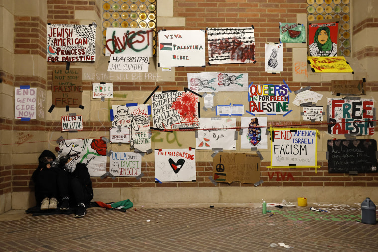 Police deployed a heavy presence on US university campuses on May 1 after forcibly clearing away some weeks-long protests against Israel's war with Hamas. Dozens of police cars patrolled at the University of California, Los Angeles campus in response to violent clashes overnight when counter-protesters attacked an encampment of pro-Palestinian students. 