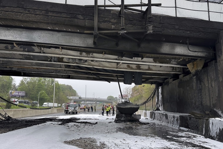 I-95 in Connecticut will be closed for days after fiery crash damages bridge, governor says

