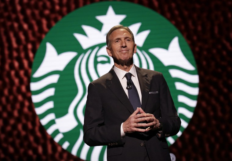 Then-Starbucks CEO Howard Schultz in 2017.