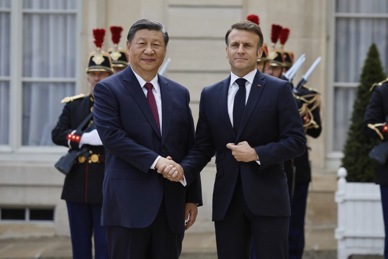 Image: President Macron Welcomes President Xi Jinping Of China