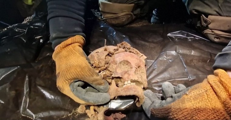 human skull discovered at Adolf Hitler’s "Wolf's Lair" in Gierloz, Poland