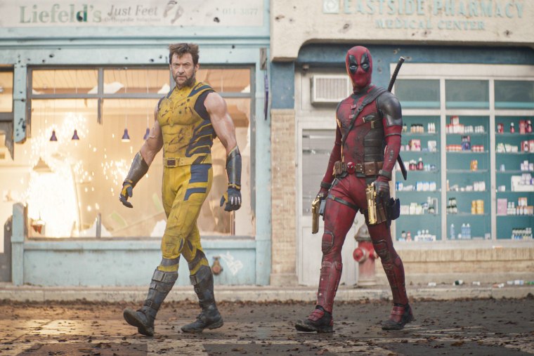 Hugh Jackman as Wolverine/Logan, left, and Ryan Reynolds as Deadpool.