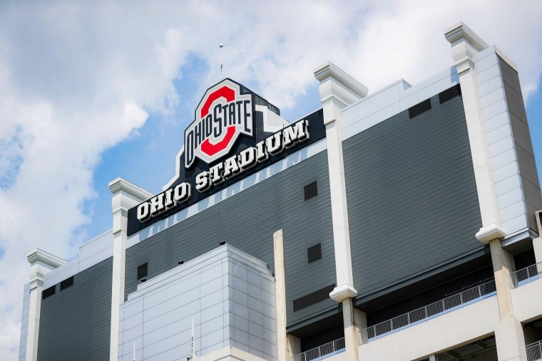 An exterior view of Ohio Stadium at Ohio State University