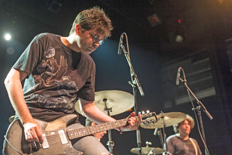 Steve Albini of Shellac performs on stage 