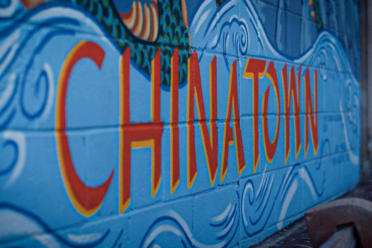 Chinatown wall.
