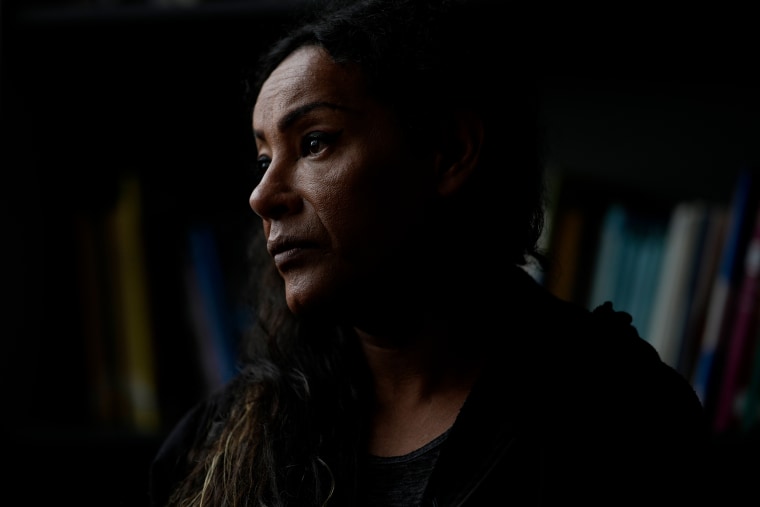 Luana Salva, a trans woman, poses for a portrait