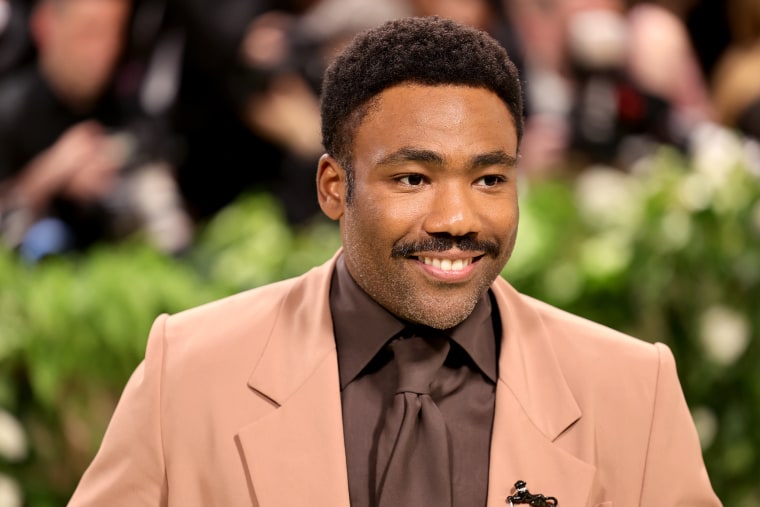 Donald Glover on the red carpet at the 2024 Met Gala in New York City.