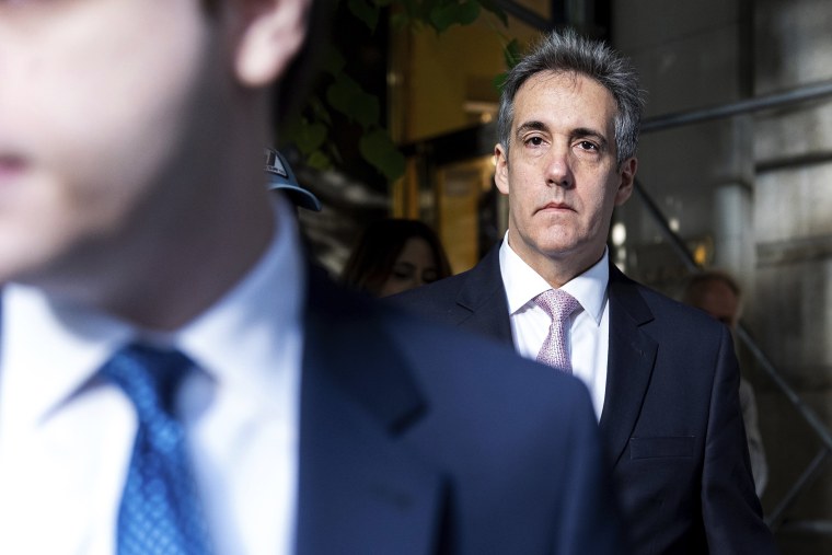 Michael Cohen leaves his apartment for Manhattan Criminal Court