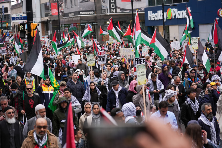 Pro-Palestinian demonstration in Toronto