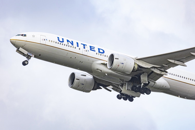 United Airlines Boeing.