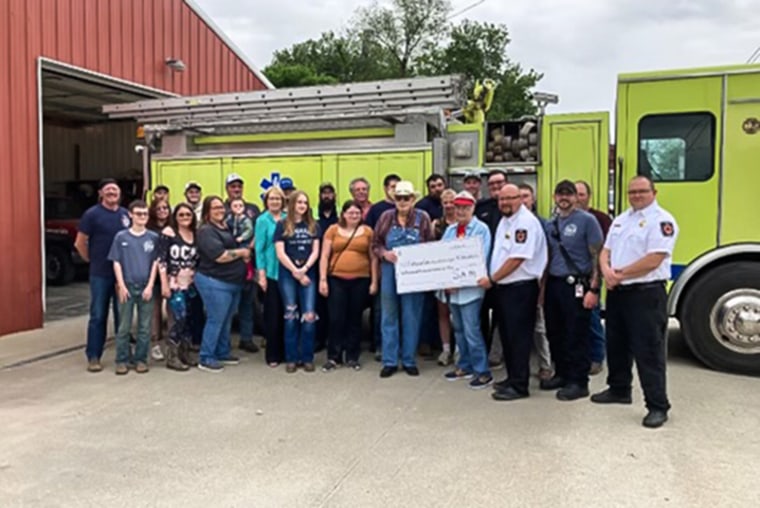 Sam Sloan made a generous donation of $500,000 to the Calhoun Fire Department.