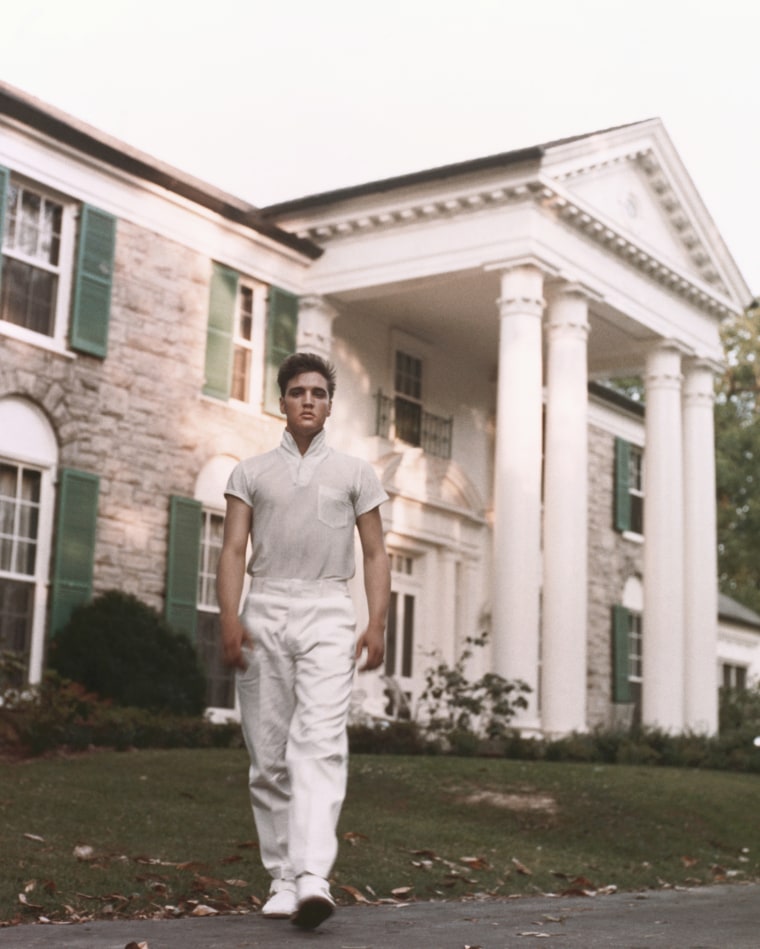Elvis Presley at Graceland.
